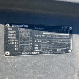 xe nâng komatsu 1.3 tấn